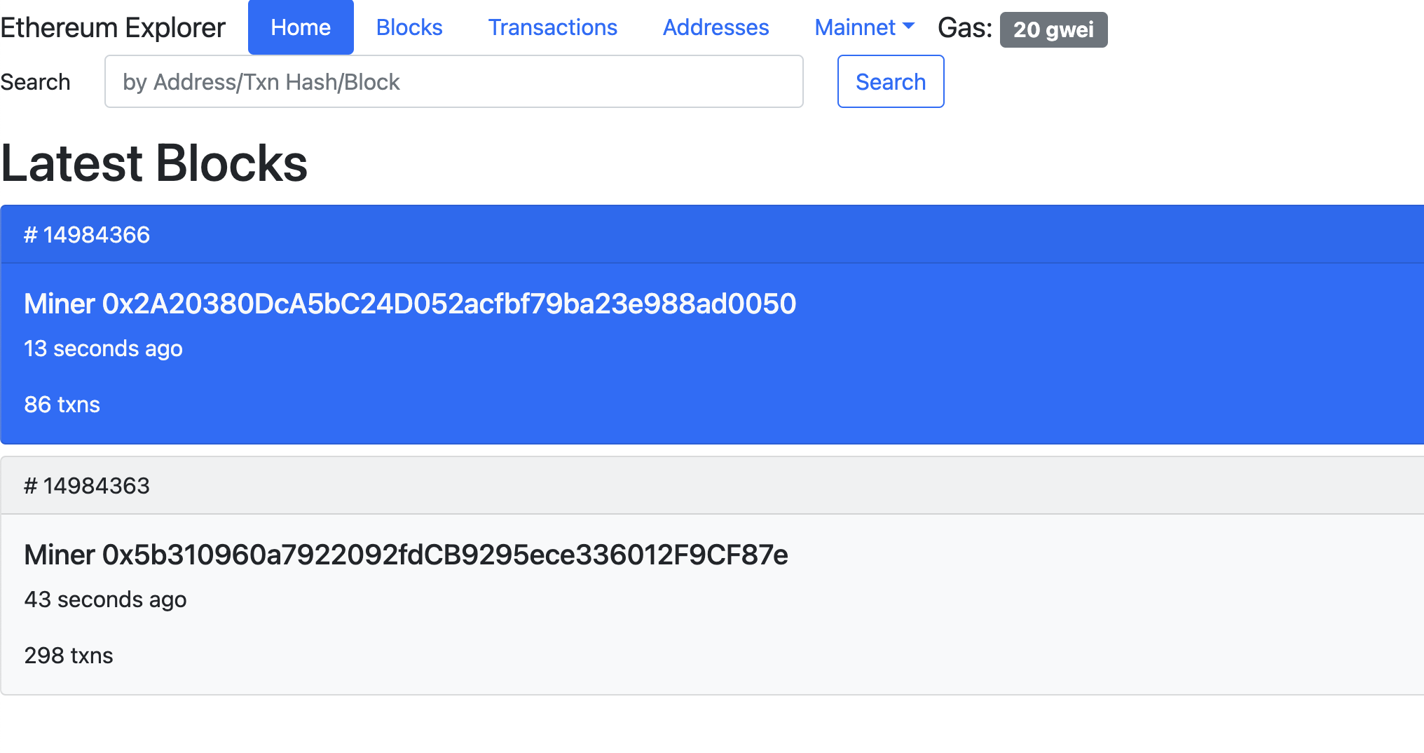 Block Explorer