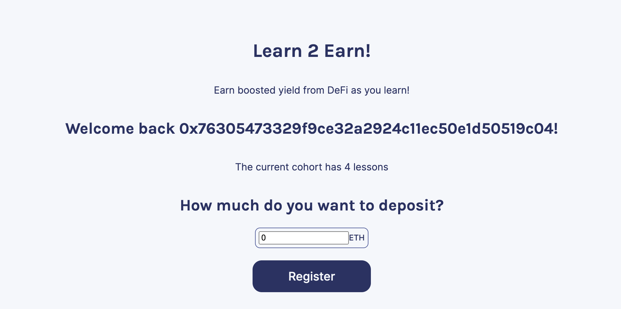Learn to Earn